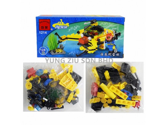 (1PCS)1214#TREKKING TREASURE SHIP BLOCKS(ENLIGHTEN)(128PCS)